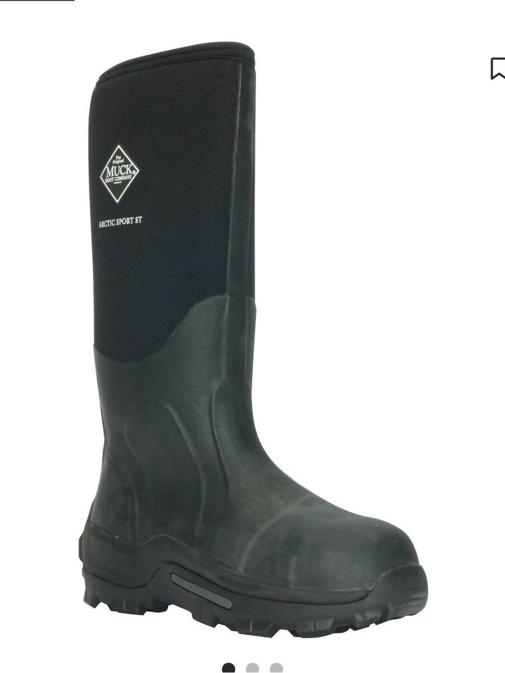 Muck Boot Arctic Sport ST Men's Black Rain & Snow Boots. Men or women